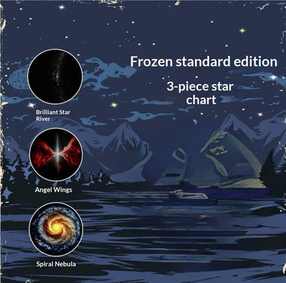 USB-Powered Starry Sky Projection Night Light for Ambient Bedroom and Nursery Lighting